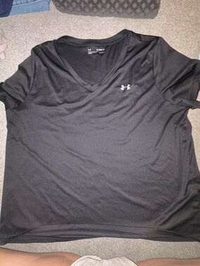 Under Armour Black V-Neck HeatGear Shirt